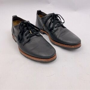 Timberland Boot Company Mens 7 Black Wodehouse Leather Oxford Lug Sole Shoes